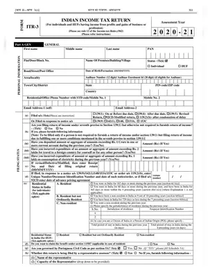 ITR-3 Form 2020-21