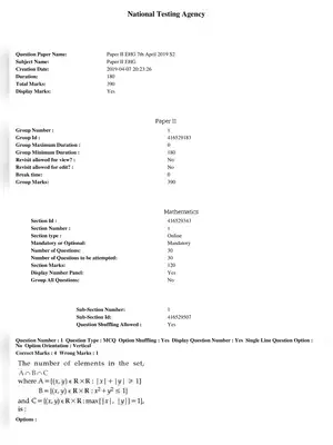 JEE Main 7th April 2019 Question Paper Shift 2