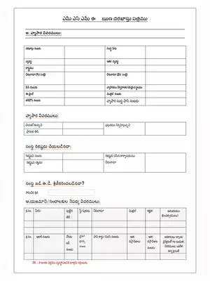 MSME Loan Application Form