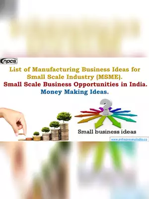 MSME’s Manufacturing Buisness Ideas List