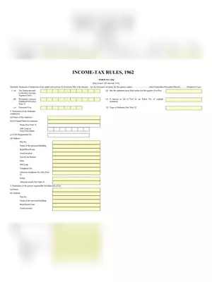 Form 24Q- Quarterly Statement of Deduction of Tax