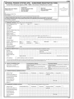 NPS Form HDFC Bank