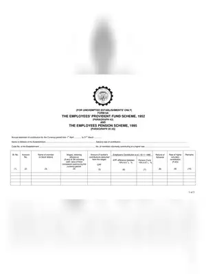 EPF Return Form 6A