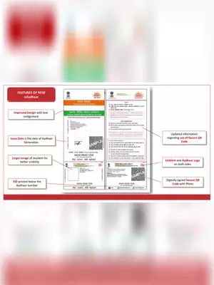 New eAadhar Card Sample Format