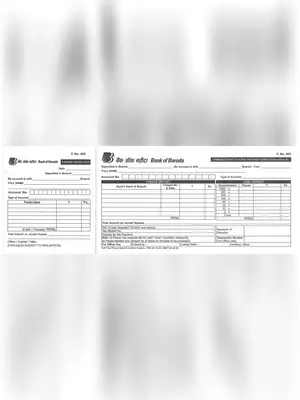 BOB Cash/Cheque Deposit Slip