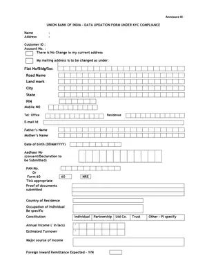 UBI KYC Form