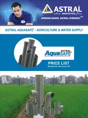 Astral Aquasafe PVC Pipe Price List (2025 Updated)