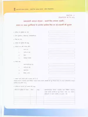 प्रधानमंत्री आवास योजना फॉर्म 2025 – PMAY Application Form