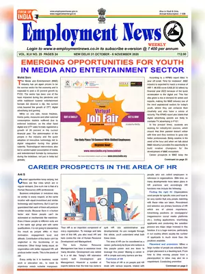 Employment Newspaper 5th Week of October and 1st Week of November 2020