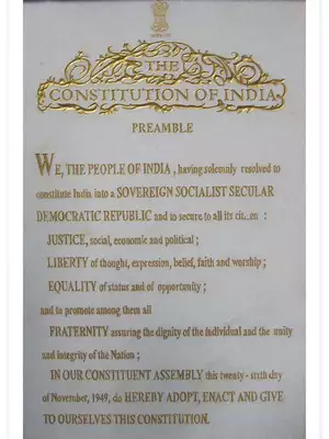 Preamble of Constitution of India