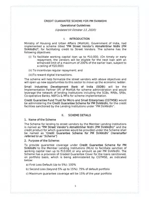 CGTMSE Scheme Operational Guidelines