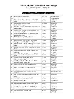 WBCS 2021 Notification