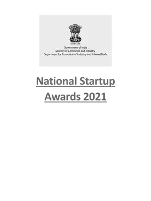 National Startup Awards 2021 Guidelines