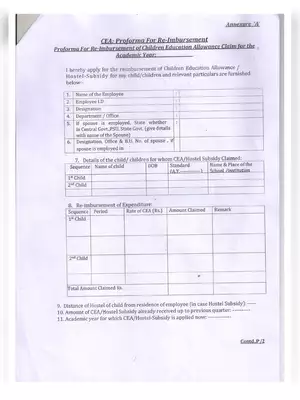 CEA Form 2019