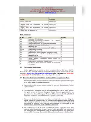 HSSC PGT Recruitment Notification 2021