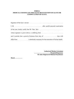 Medical Leave Form