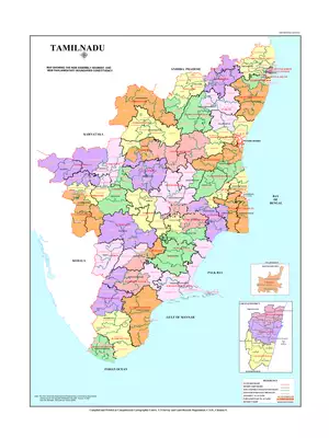 Tamil Nadu Political Map