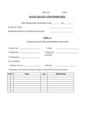 LTC Claim Form