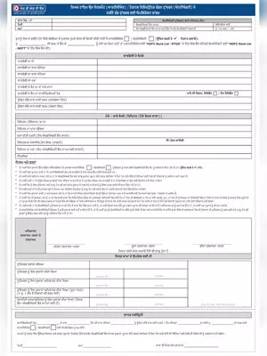 HDFC RTGS Punjabi Form