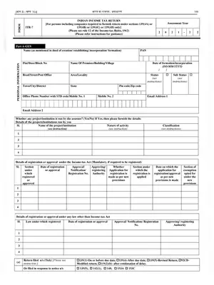 ITR Form 7 AY 2021-22