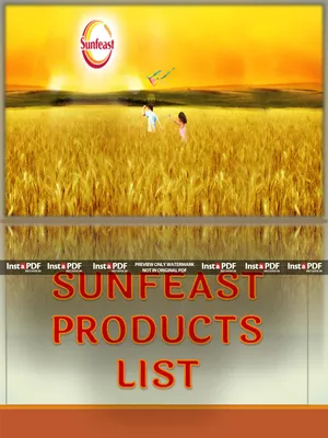 Sunfeast Products List English