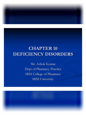 Vitamin Deficiency Diseases List English