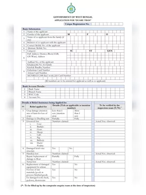 Duare Tran Application Form West Bengal