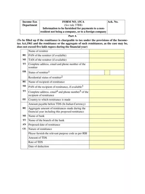 Form 15CA