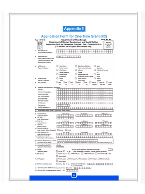 Kanyashree K2 Form 2025 West Bengal