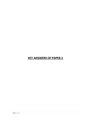 KARTET Key Answer Sheet 2021