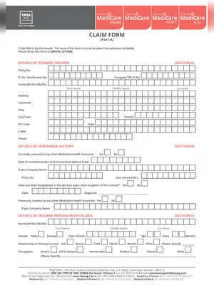 Tata AIG Claim Form