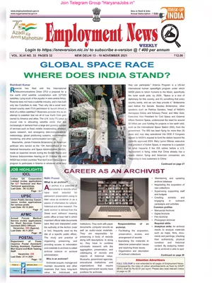 Employment Newspaper Second Week of November 2021