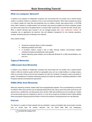 Networking Tutotrial