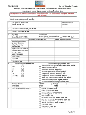 Sahara Yojana Application Form