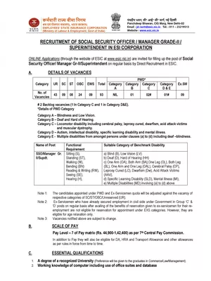 ESIC SSO Notification 2022