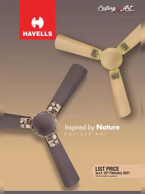 Havells Fans Price List 2025