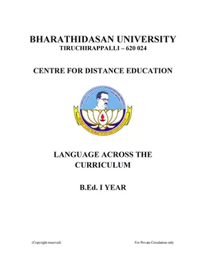 Language Across the Curriculum