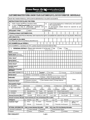 PNB KYC Form 2025