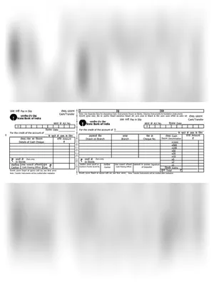 SBI Bank Deposit Slip 2025