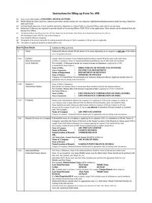 Form 49B (TAN Application)