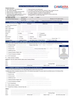 CAMS KYC Form