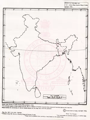 India Outline Map