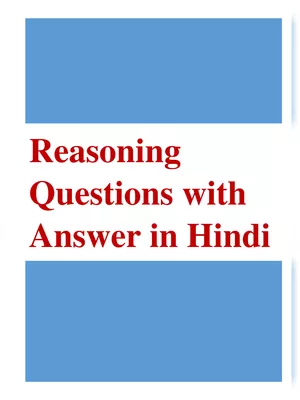 Reasoning Questions with Answer