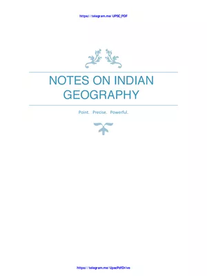 Indian Geography Notes