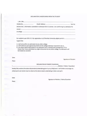 Undertaking Form  Employee