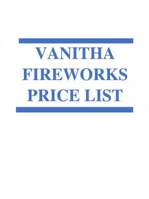 Vanitha Fireworks Price List 2025