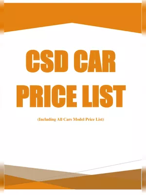 CSD Car Price List 2025