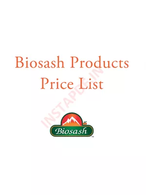 Biosash Products Price List 2024