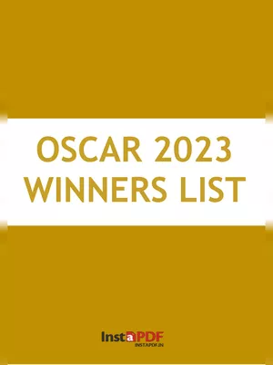 Oscar 2023 Winners List