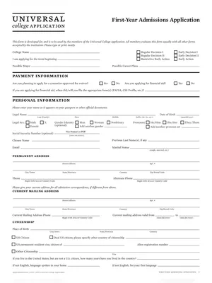 College Admission Form